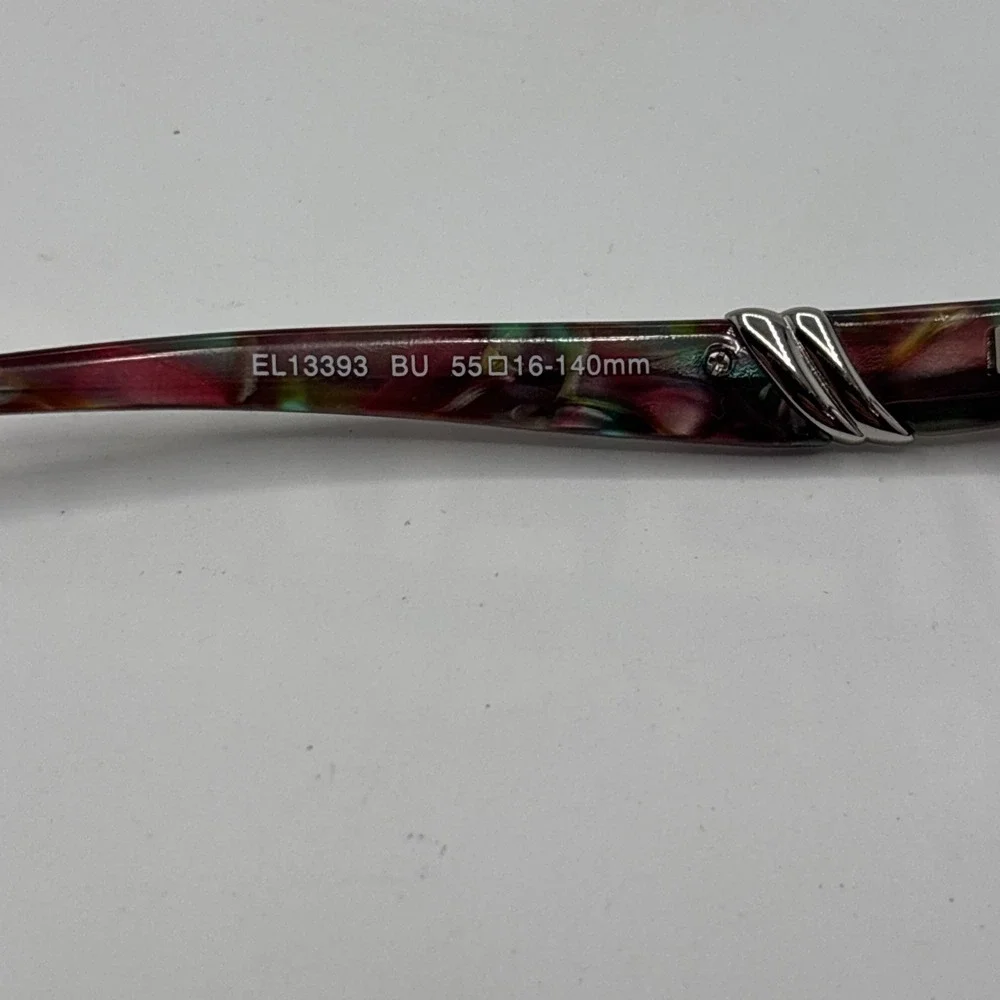 ELLE EL13393 BU BURGUNDY AUTHENTIC EYEGLASSES 55-16-140MM FRAME W/CASE